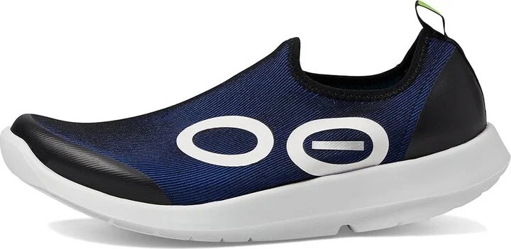 OOFOS Men's OOmg Sport Shoe Men's Shoes White/Navy : 8 M, Textile - Image 6