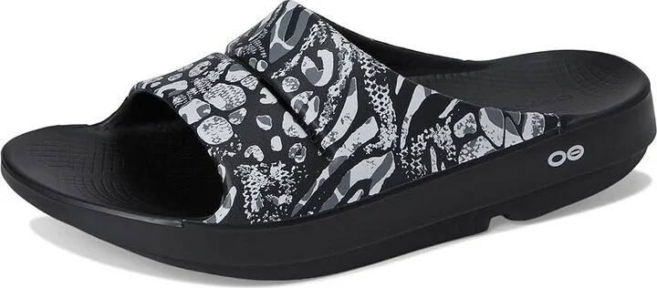 OOFOS Ooahh Limited Slide Shoes Combo Camo : Men's 6 - Women's 8 Medium - Image 5