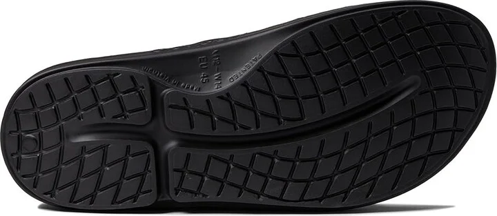 OOFOS OOahh Slide Sandals Black : Men's 3 - Women's 5 Medium, Synthetic - Image 3
