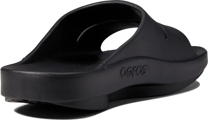 OOFOS OOahh Slide Sandals Black : Men's 3 - Women's 5 Medium, Synthetic - Image 4