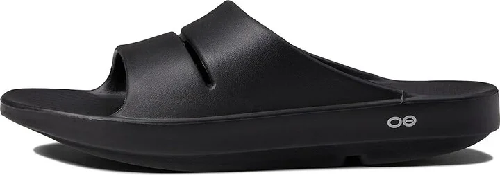OOFOS OOahh Slide Sandals Black : Men's 3 - Women's 5 Medium, Synthetic - Image 6