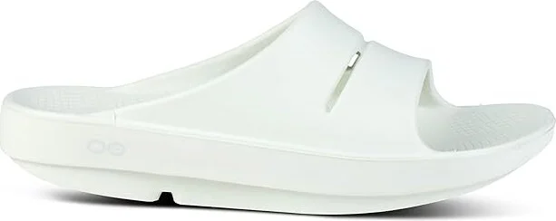 OOFOS OOahh Slide Sandals Cosmic Gray : Men's 14 - Women's 16 Medium, Synthetic - Image 6