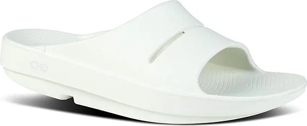 OOFOS OOahh Slide Sandals Cosmic Gray : Men's 14 - Women's 16 Medium, Synthetic