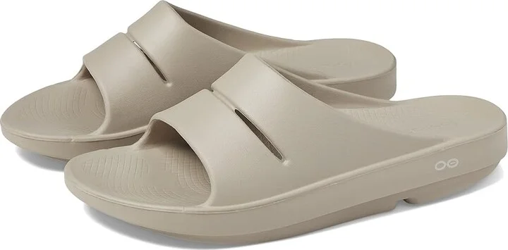 OOFOS OOahh Slide Sandals Nomad : Men's 4 - Women's 6 Medium, Synthetic