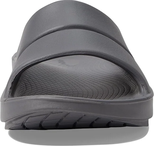 OOFOS OOahh Slide Sandals Slate : Men's 3 - Women's 5 Medium, Synthetic - Image 3