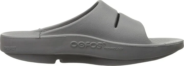 OOFOS OOahh Slide Sandals Slate : Men's 3 - Women's 5 Medium, Synthetic - Image 8