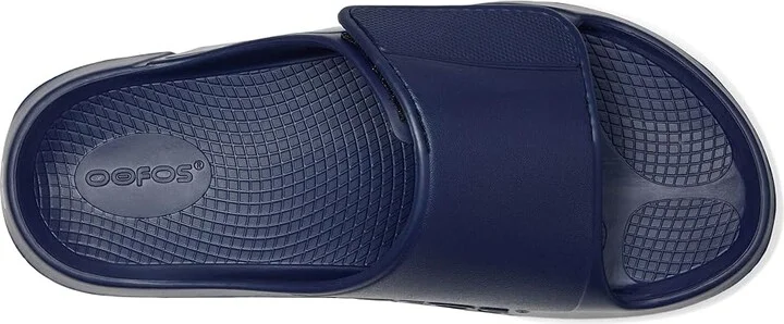 OOFOS OOahh Sport Flex Running Shoes Navy : Men's 5 - Women's 7 Medium, Synthetic - Image 2