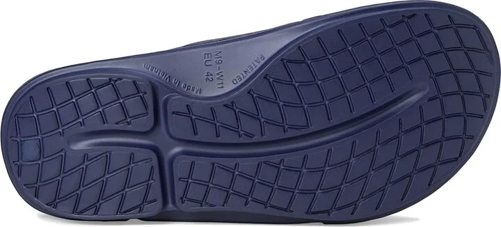 OOFOS OOahh Sport Flex Running Shoes Navy : Men's 5 - Women's 7 Medium, Synthetic - Image 3