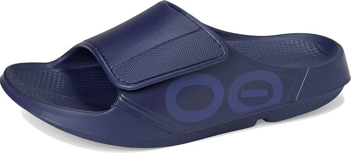 OOFOS OOahh Sport Flex Running Shoes Navy : Men's 5 - Women's 7 Medium, Synthetic - Image 5