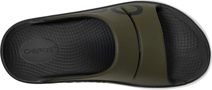 OOFOS OOahh Sport Sandal Sandals Tactical Green : Men's 3 - Women's 5 Medium - Image 2