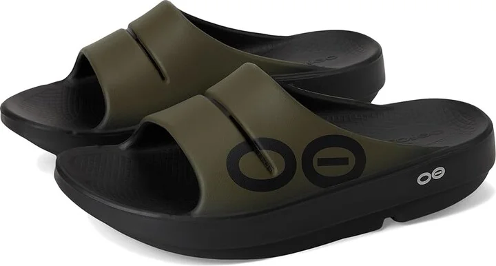 OOFOS OOahh Sport Sandal Sandals Tactical Green : Men's 3 - Women's 5 Medium