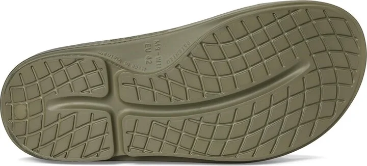 OOFOS Ooahh Sport Slide Shoes Foliage : Men's 10 - Women's 12 Medium - Image 3