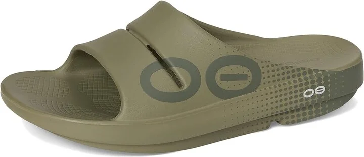 OOFOS Ooahh Sport Slide Shoes Foliage : Men's 10 - Women's 12 Medium - Image 5