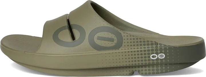 OOFOS Ooahh Sport Slide Shoes Foliage : Men's 10 - Women's 12 Medium - Image 6