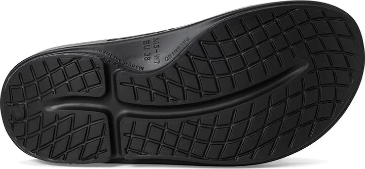 OOFOS OOahh Sport Slide Walking Shoes Matrix Black : Men's 3 - Women's 5 Medium, Rubber - Image 3
