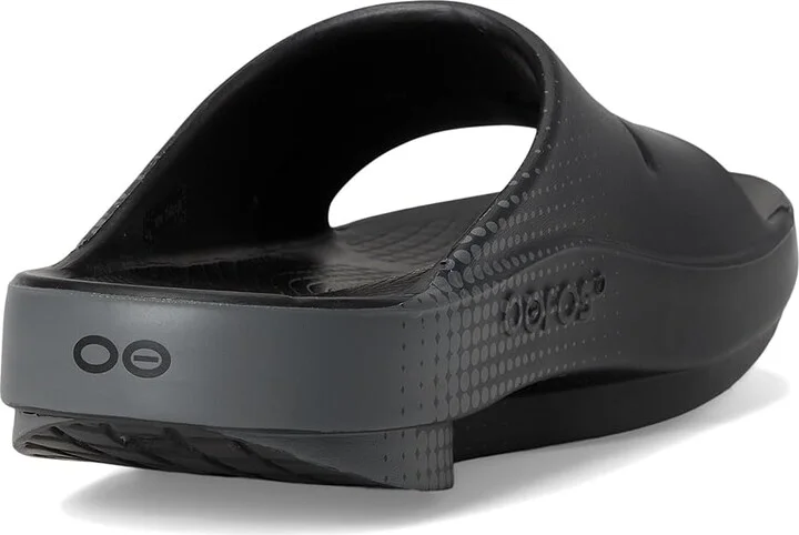 OOFOS OOahh Sport Slide Walking Shoes Matrix Black : Men's 3 - Women's 5 Medium, Rubber - Image 4