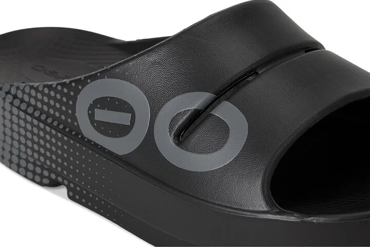 OOFOS OOahh Sport Slide Walking Shoes Matrix Black : Men's 3 - Women's 5 Medium, Rubber - Image 7