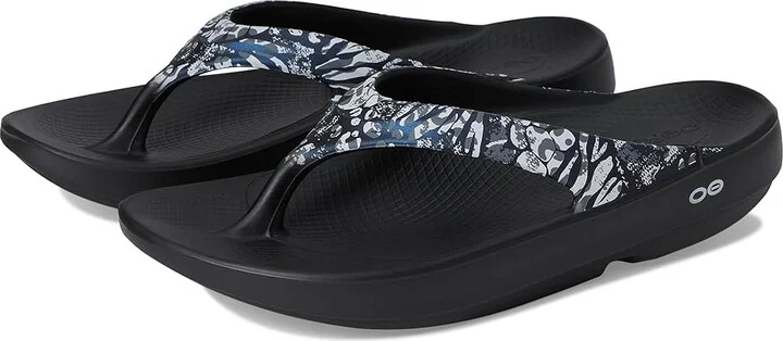 OOFOS Oolala Limited Women's Wedge Shoes Combo Camo : 10 M