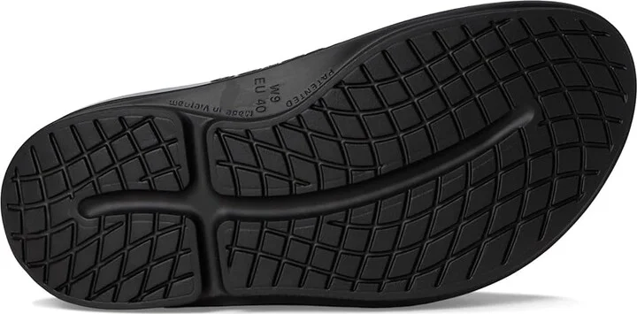OOFOS Oomega Ooahh Stacked Women's Wedge Shoes Titanium Mirror : 7 M - Image 3