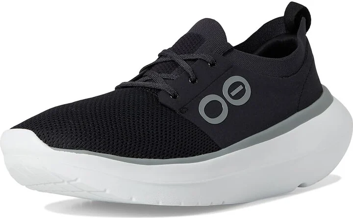 OOFOS OOmy Stride Men's Shoes White Black : 13 M, Textile - Image 5