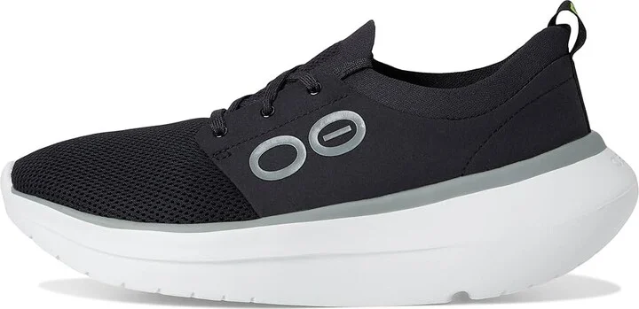 OOFOS OOmy Stride Men's Shoes White Black : 13 M, Textile - Image 6