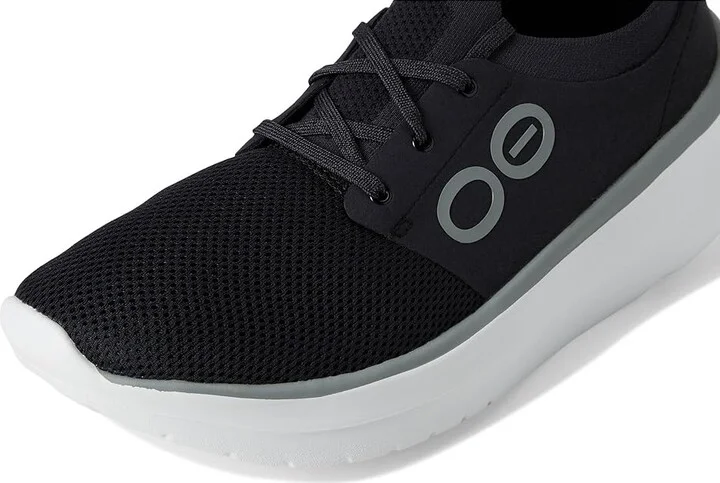 OOFOS OOmy Stride Men's Shoes White Black : 13 M, Textile - Image 7