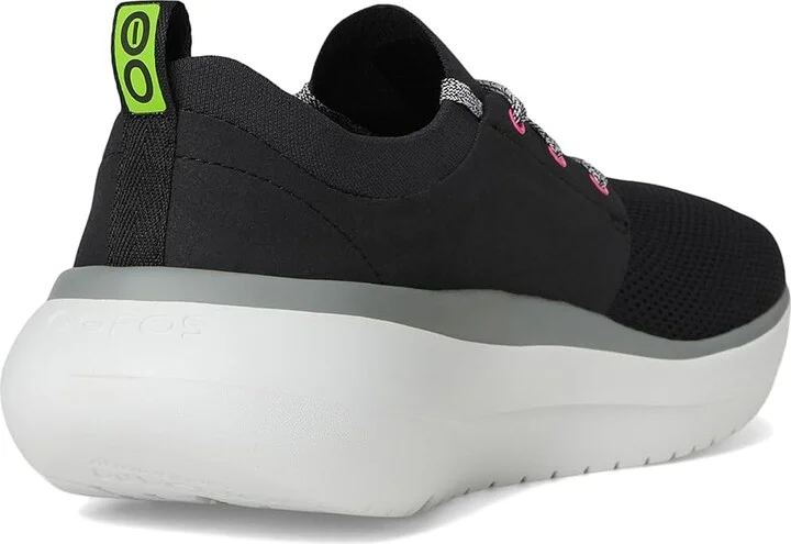 OOFOS OOmy Stride Women's Shoes White Black : 9 M, Textile - Image 4