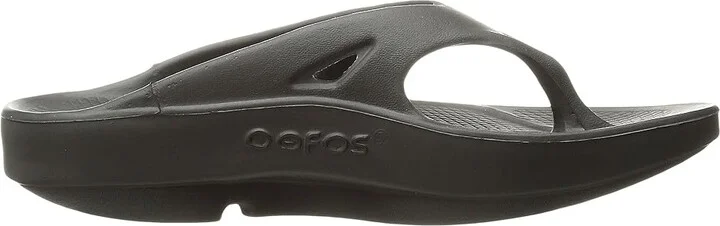 OOFOS OOriginal Sandal Sandals Black : Men's 3 - Women's 5 Medium, Synthetic - Image 8