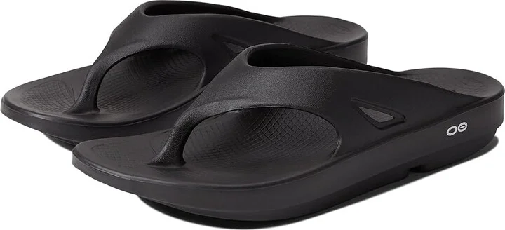 OOFOS OOriginal Sandal Sandals Black : Men's 3 - Women's 5 Medium, Synthetic