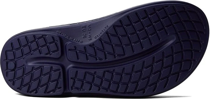 OOFOS OOriginal Sandal Sandals Navy : Men's 4 - Women's 6 Medium, Synthetic - Image 3