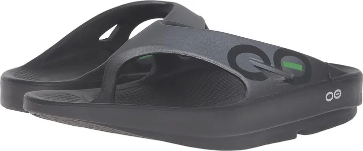 OOFOS OOriginal Sport Sandal Sandals Black/Graphite : Men's 3 - Women's 5 Medium, Synthetic