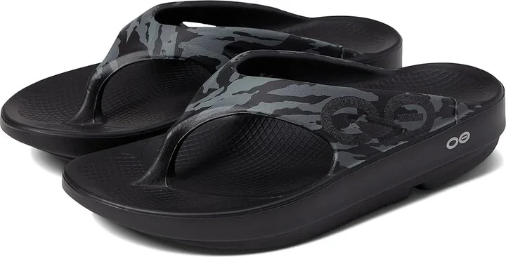 OOFOS OOriginal Sport Shoes Black Camo : Men's 3 - Women's 5 Medium, Synthetic