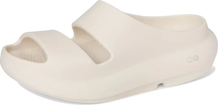 OOFOS Ooyea Wedge Shoes Chalk : Men's 5 - Women's 7 Medium, Synthetic - Image 5