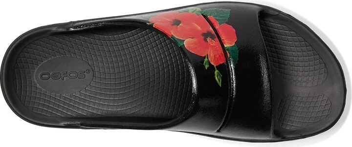 OOFOS Women's OOahh Limited Women's Shoes Pop Hibiscus : 11 M, Synthetic - Image 2
