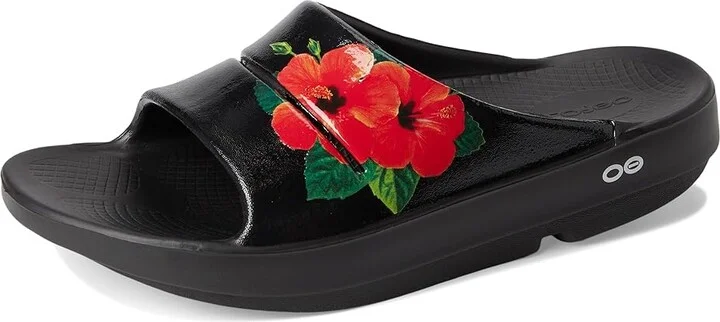OOFOS Women's OOahh Limited Women's Shoes Pop Hibiscus : 11 M, Synthetic - Image 5