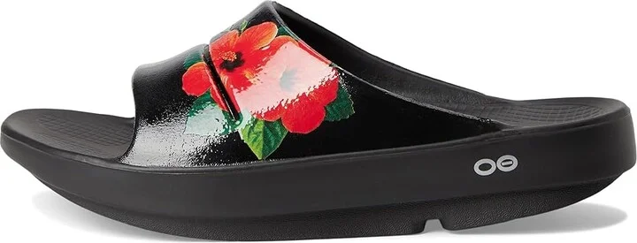 OOFOS Women's OOahh Limited Women's Shoes Pop Hibiscus : 11 M, Synthetic - Image 6