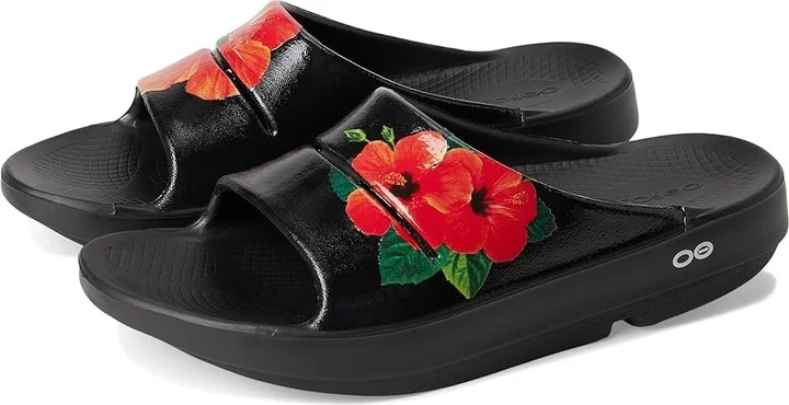 OOFOS Women's OOahh Limited Women's Shoes Pop Hibiscus : 11 M, Synthetic