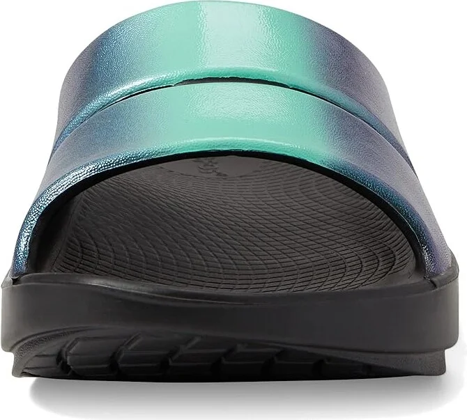 OOFOS Women's Ooahh Luxe Women's Sandals Atlantis : 10 M, Synthetic - Image 2