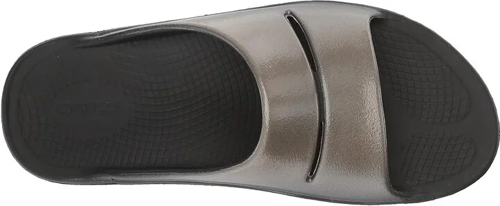 OOFOS Women's Ooahh Luxe Women's Sandals Latte : 5 M, Synthetic - Image 3