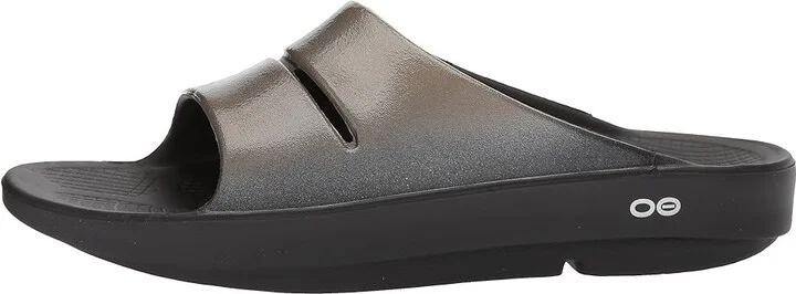 OOFOS Women's Ooahh Luxe Women's Sandals Latte : 5 M, Synthetic - Image 7