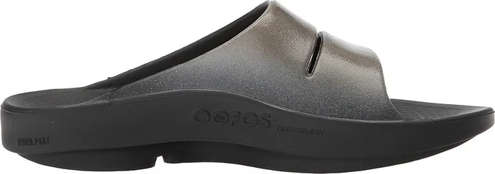 OOFOS Women's Ooahh Luxe Women's Sandals Latte : 5 M, Synthetic - Image 8