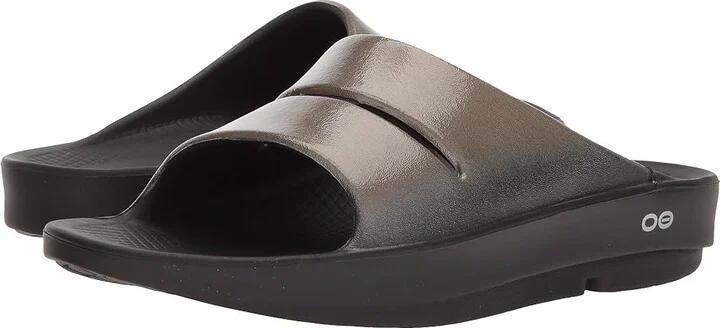 OOFOS Women's Ooahh Luxe Women's Sandals Latte : 5 M, Synthetic