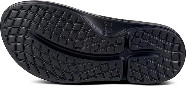 OOFOS Women's Ooahh Luxe Women's Sandals Midnight Spectre : 5 M, Synthetic - Image 3