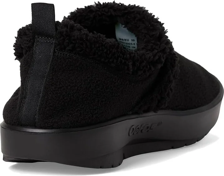 OOFOS Women's OOcoozie Low Women's Shoes Black : 5 M, Textile - Image 4
