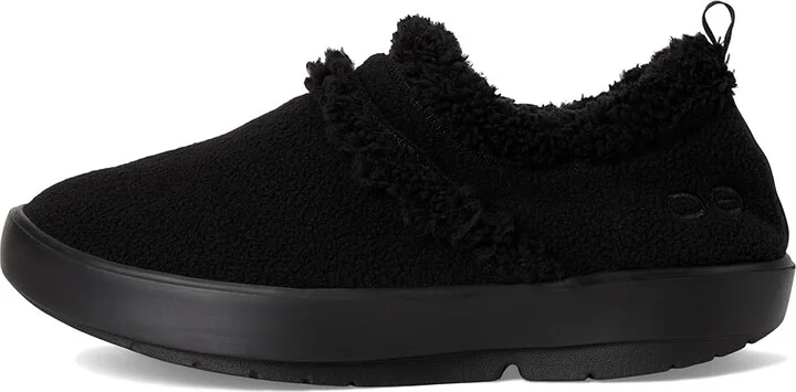 OOFOS Women's OOcoozie Low Women's Shoes Black : 5 M, Textile - Image 6