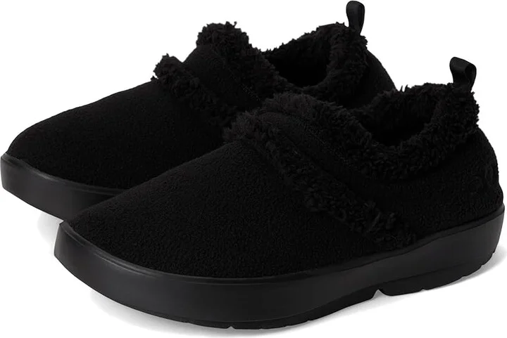 OOFOS Women's OOcoozie Low Women's Shoes Black : 5 M, Textile