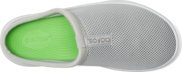 OOFOS Women's OOcoozie Sport Mule Shoe Women's Walking Shoes White/Grey : 9.5 M, Synthetic - Image 2