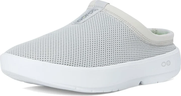 OOFOS Women's OOcoozie Sport Mule Shoe Women's Walking Shoes White/Grey : 9.5 M, Synthetic - Image 5