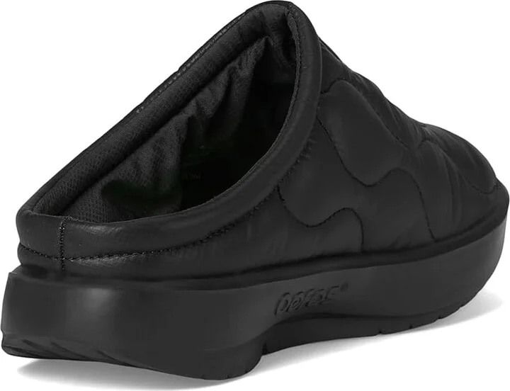 OOFOS Women's OOcoozie Thermo Mule Shoe Women's Walking Shoes Black : 6.5 M, Rubber/Synthetic - Image 4