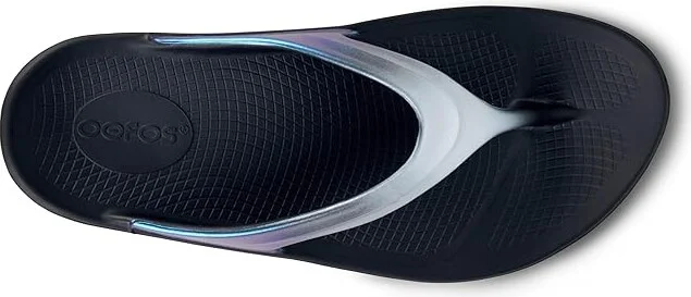 OOFOS Women's OOlala Luxe Thong Women's Walking Shoes Frost : 6 M, Rubber - Image 2